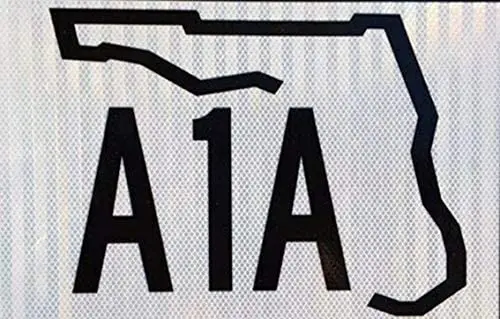Дорожный знак Florida A1a дорожный уличный город оловянный металлический