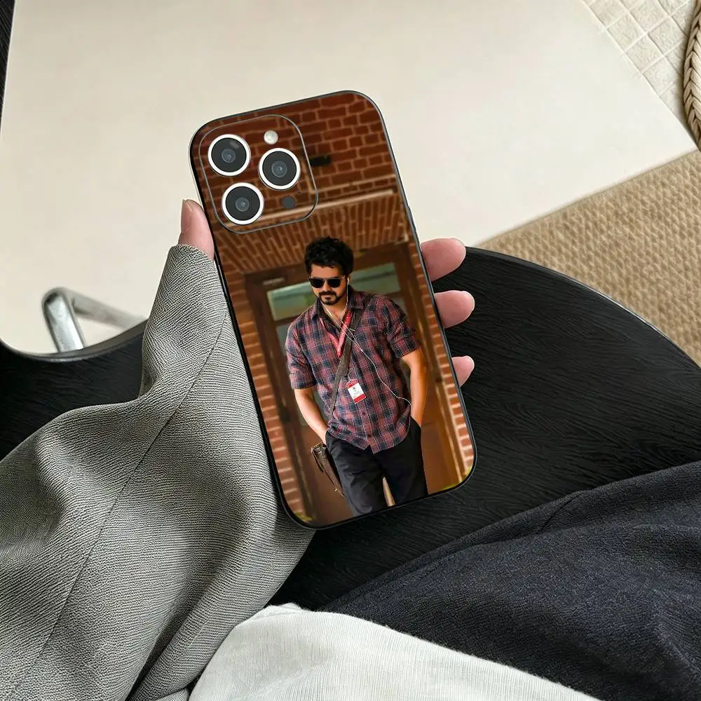 Чехол для телефона Thalapathy Vijay India для iPhone 17, 16, 15, 14, 13, 12, 11 Plus, Pro Max и других моделей, мягкий черный чехол (art.: 3920daf3deb65) - 3920daf3deb65