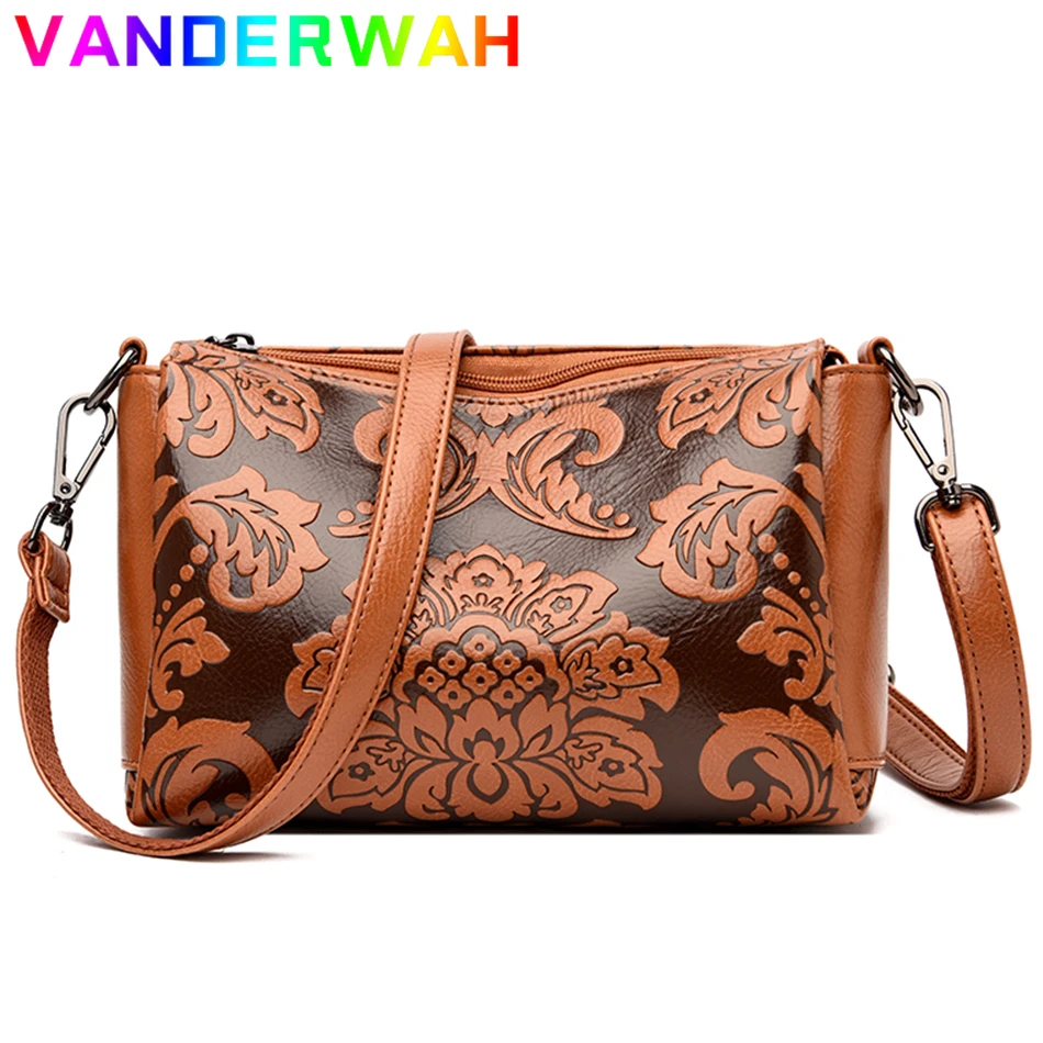

Elegant Printing Handbags Vintage Crossbody Bags for Women Luxury Designer Purse and Handbags High Quality Retro Shoulder Sac