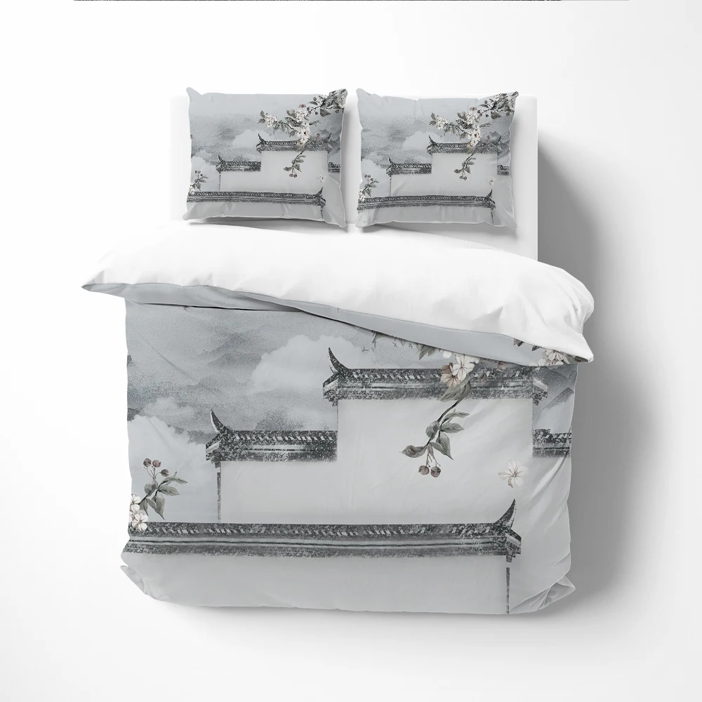 Комплект постельного белья с пододеяльником и 2 спальнями |