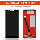 ЖК-дисплей 5,93 дюйма для Huawei Y9 2018, сенсорный экран с дигитайзером в сборе с рамкой для Huawei Enjoy 8 Plus, дисплей FLA-LX1