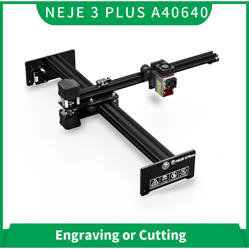 

NEJE 3 Plus A40640 80W Dual Beam Laser Engraver and Cutter, 255x420mm CNC Wood Router / Engraving / Cutting Machine