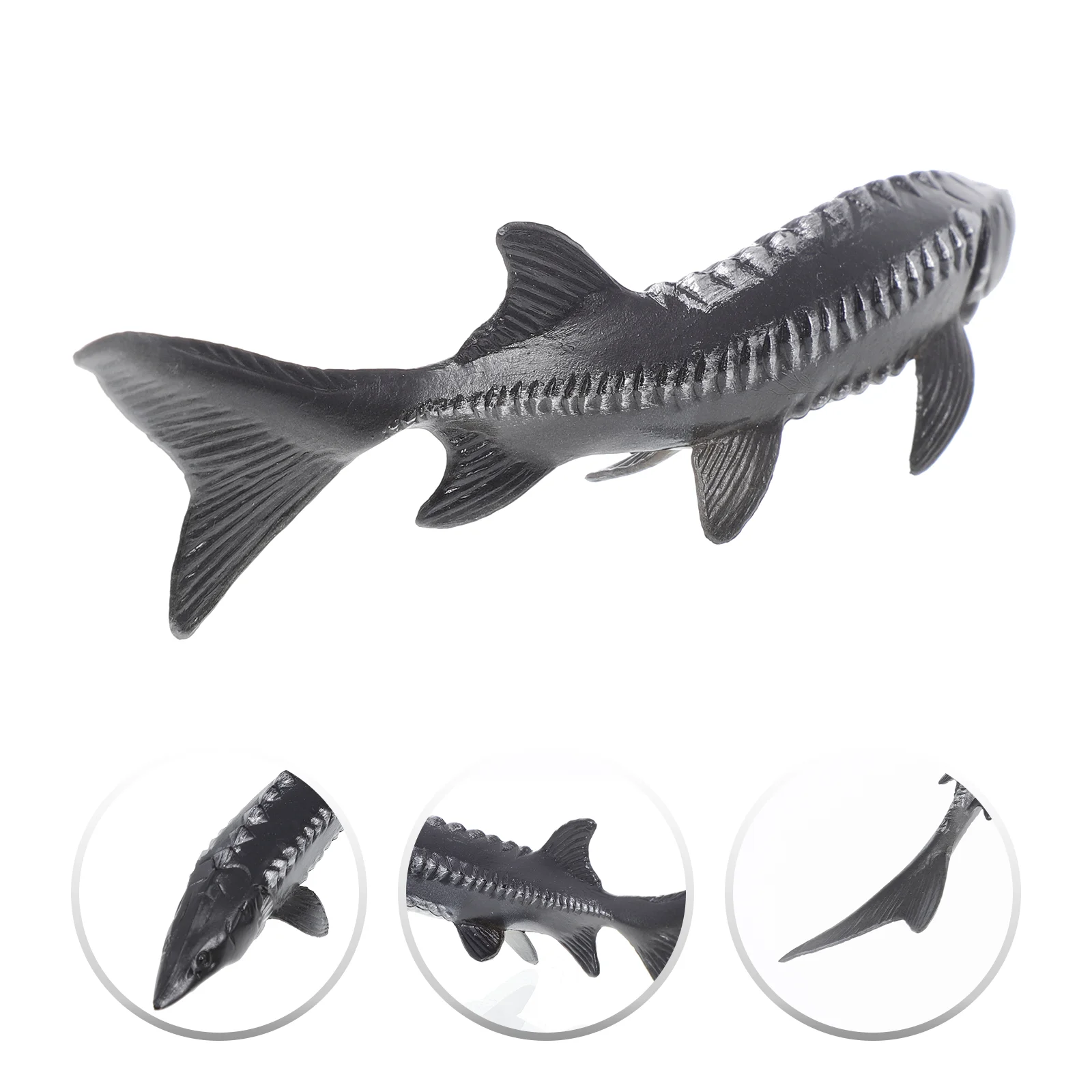 

Fish Animal Toy Sturgeon Sea Figurine Miniature Model Ocean Kids Marine Underwater Mini Figures Bathtub Gift Collection Creature