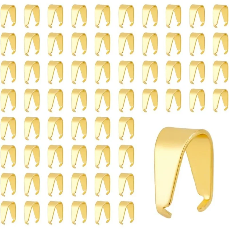 Зажим-клипса позолоченный 18 К 100 шт.