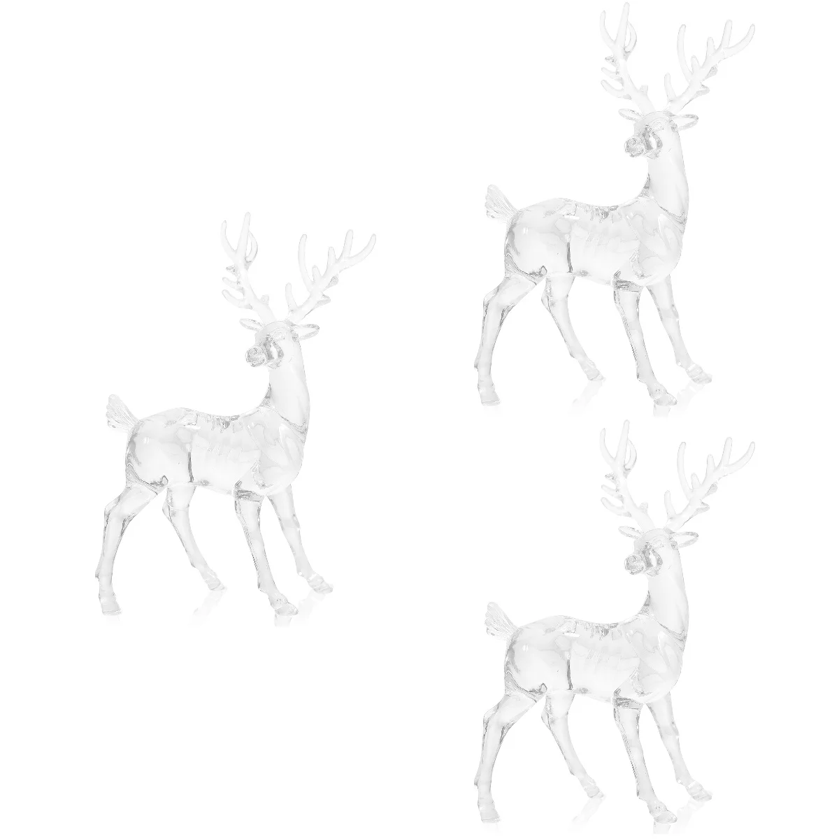 

Акриловый олень, настольное украшение, олень, кристально прозрачная скульптура, рождественские фигурки, Настольная игрушка для животных