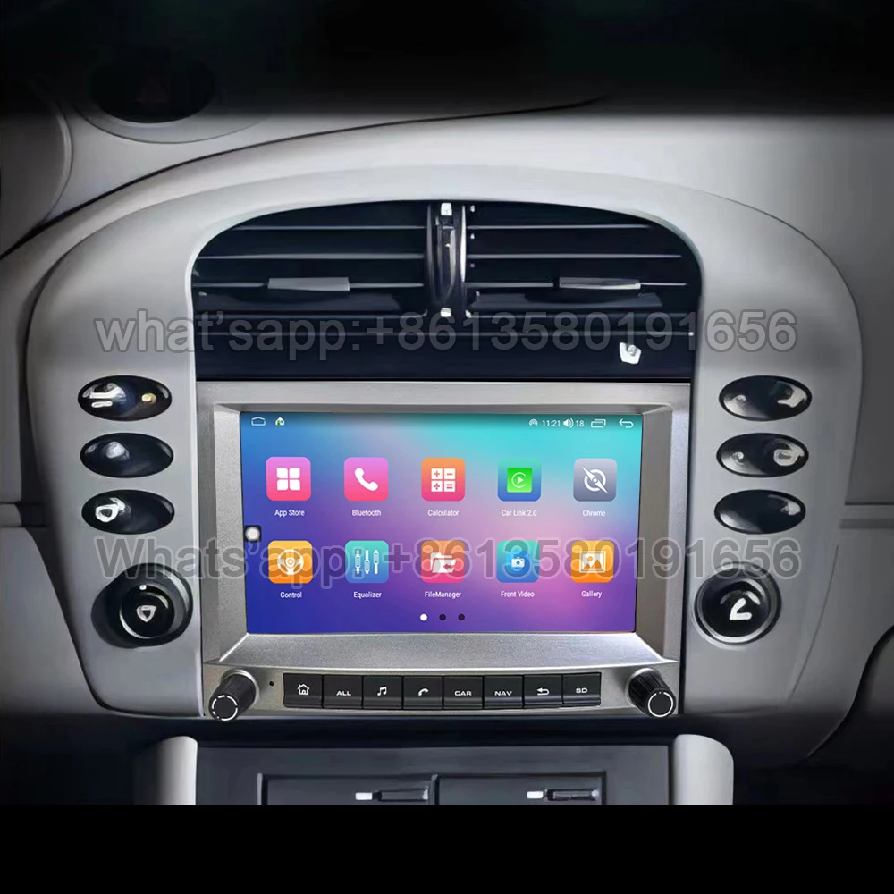 Для Porsche 911 996 986 Cayman Boxster серебристый цвет CarPlay автомобильный dvd-плеер на основе Android