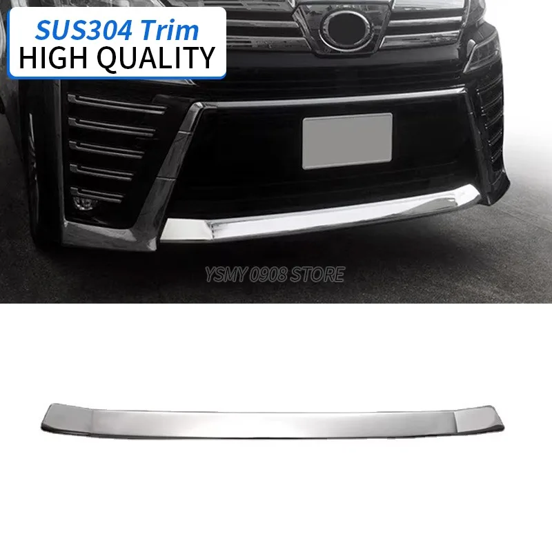 

Автозапчасти, хромированная накладка на передний бампер, для Toyota Vellfire 30 2018+, аксессуары для стайлинга автомобилей из нержавеющей стали