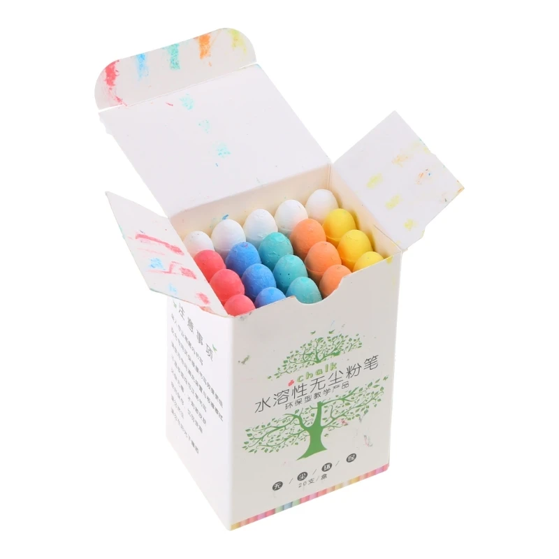 Моющийся тротуарный мел Jumbos Chalk уличный без пыли твердый водный для досок