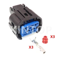 1 set 3 pins automotive plastic housing connector auto engine sensor waterproof plug socket hp405 03021 for hyundai
