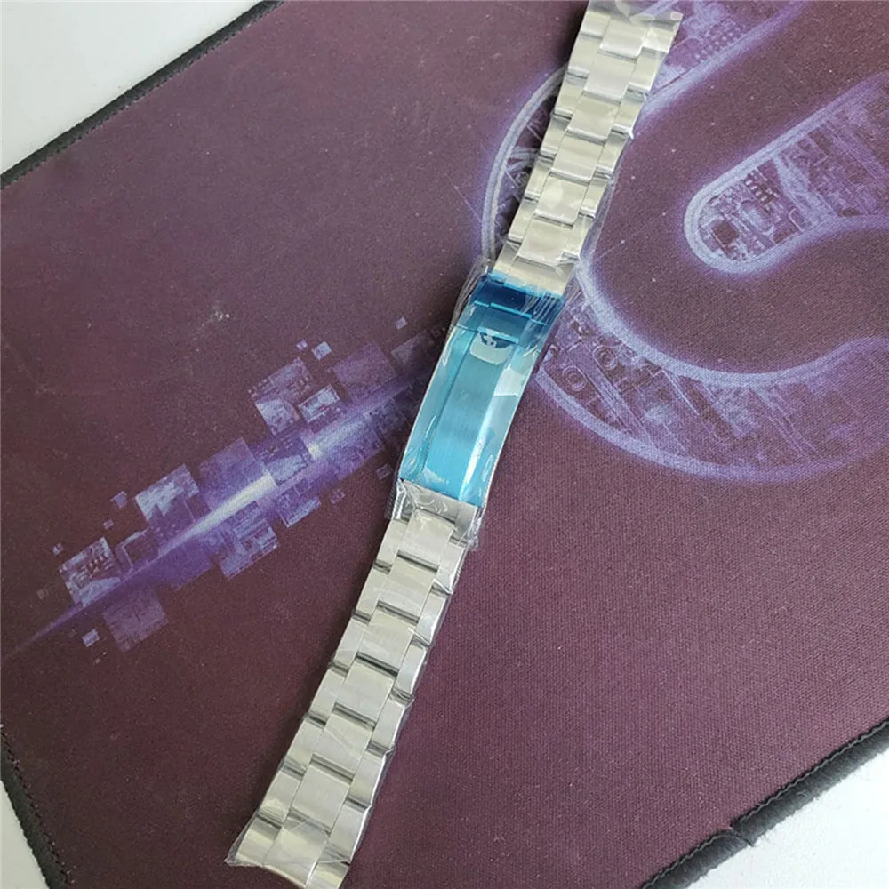 High Quality 316L Stainless Steel Watch Band Belt 20mm Pull Teeth Clasp Strap for SUB Watch Accessories