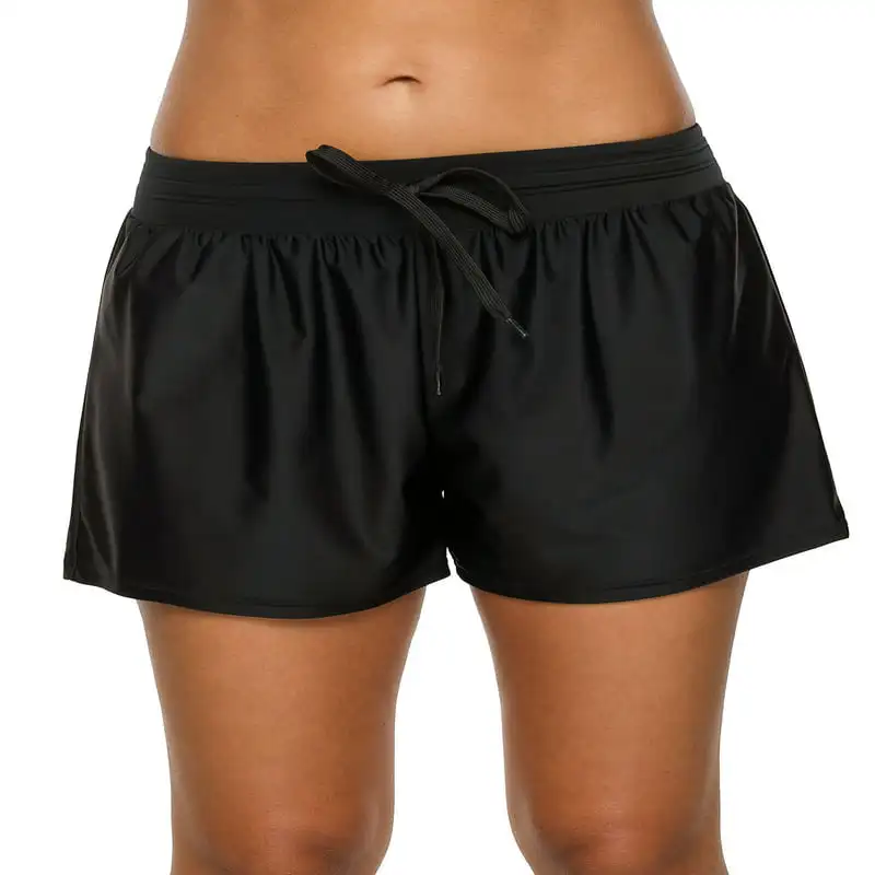 

Swimsuit Bottom Drawstring Black Swim Trunks Shorts