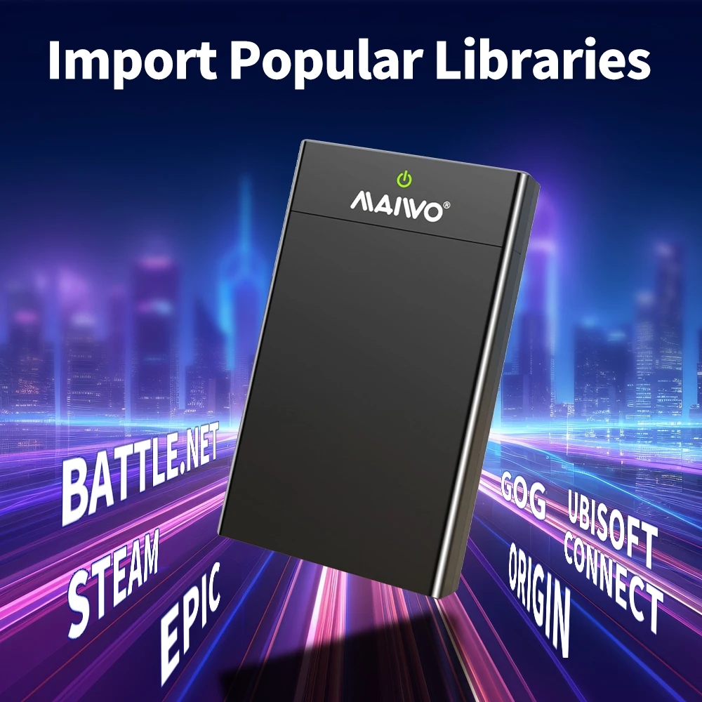 Портативная игровая консоль Playnite System 12 ТБ с жестким диском и 390+ играми на ПК AAA для