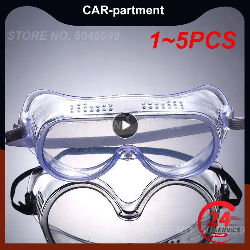 

1~5PCS Clear Safety Goggles Anti-wind Anti Dust Anti Fog Eyewear Protective Goggle Eyeglasses Outdoor Cycling Riding Wide