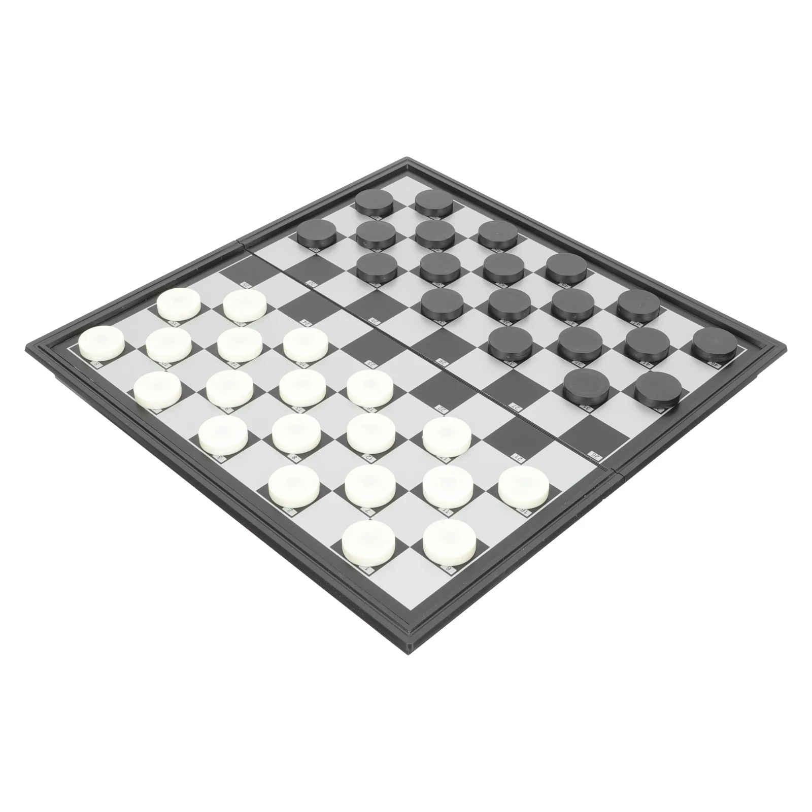 

Magnetic Toys Checkers Classic Board Game Portable 25x25cm Trainer Hips High Impact Plastic Chess Sets Travel
