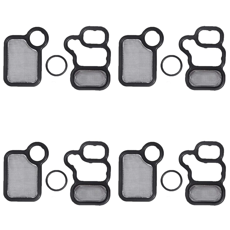 

4X Solenoid Spool Valve Gasket VTEC Solenoid Gasket 15845-RAA-A01 For Honda Civic CRV VTEC K-Series Accord Elements