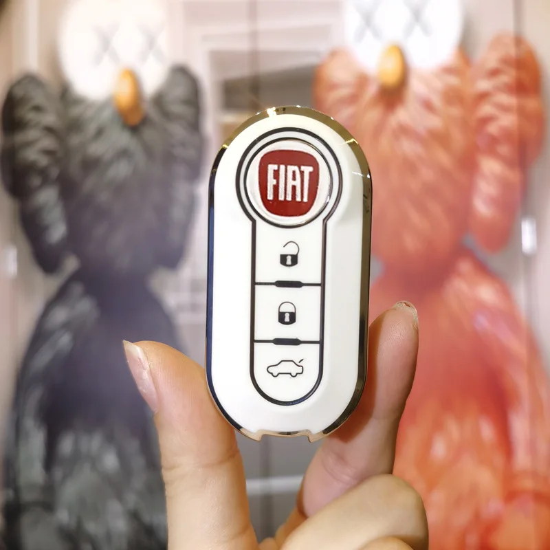 

Мягкий чехол из ТПУ для автомобильного ключа, защитный держатель для Fiat 500 Ducato Panda 500L Punto Lancia Musa для Citroen, брелок