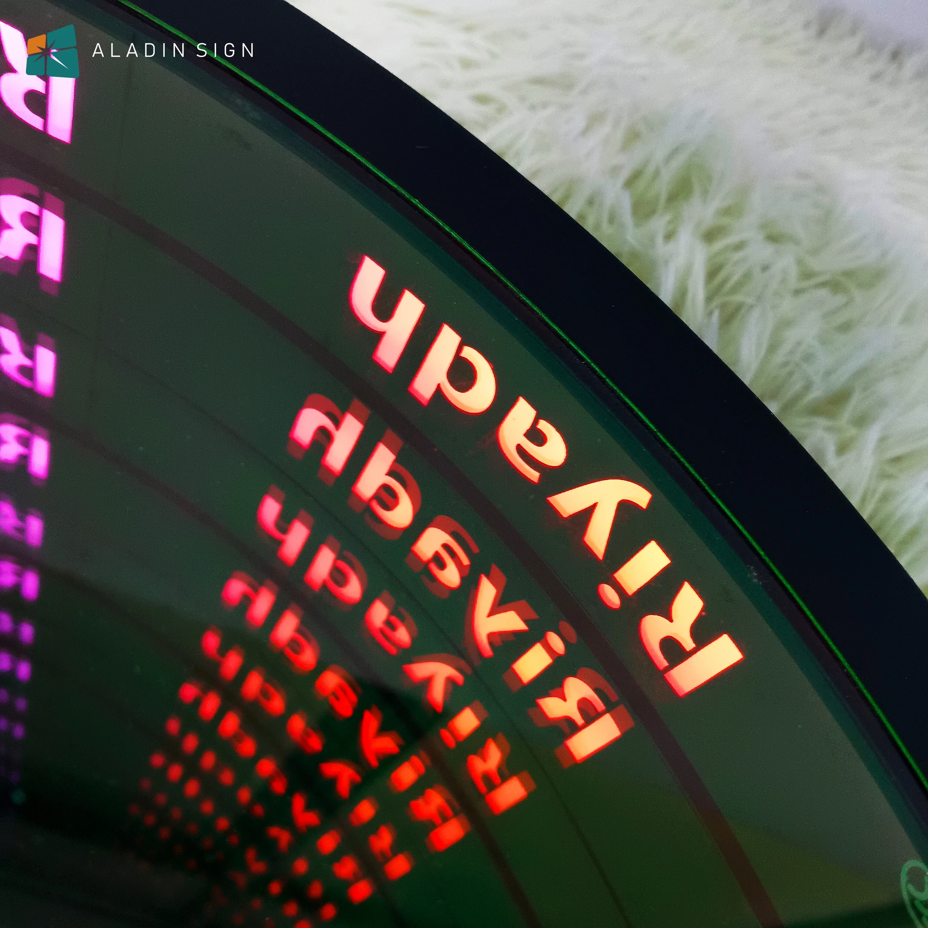 Фото 3D Волшебный LED-туннель с эффектом бесконечности, зеркальный настенный декор, акриловый элемент для интерьера, световая вывеска для розничных магазинов №3