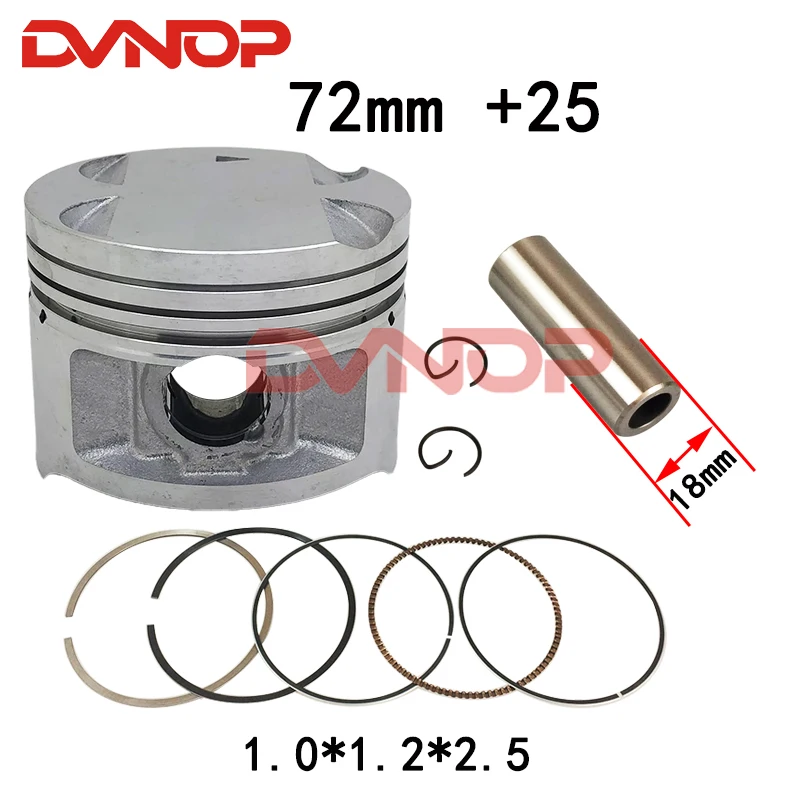 

Комплект прокладок для мотоциклов, 72 мм + 25 + 50 + 75 + 100, отверстие поршня 18 мм, для Suzuki GN250 DR250 GZ250 DR GN 250 Egine, запасные части