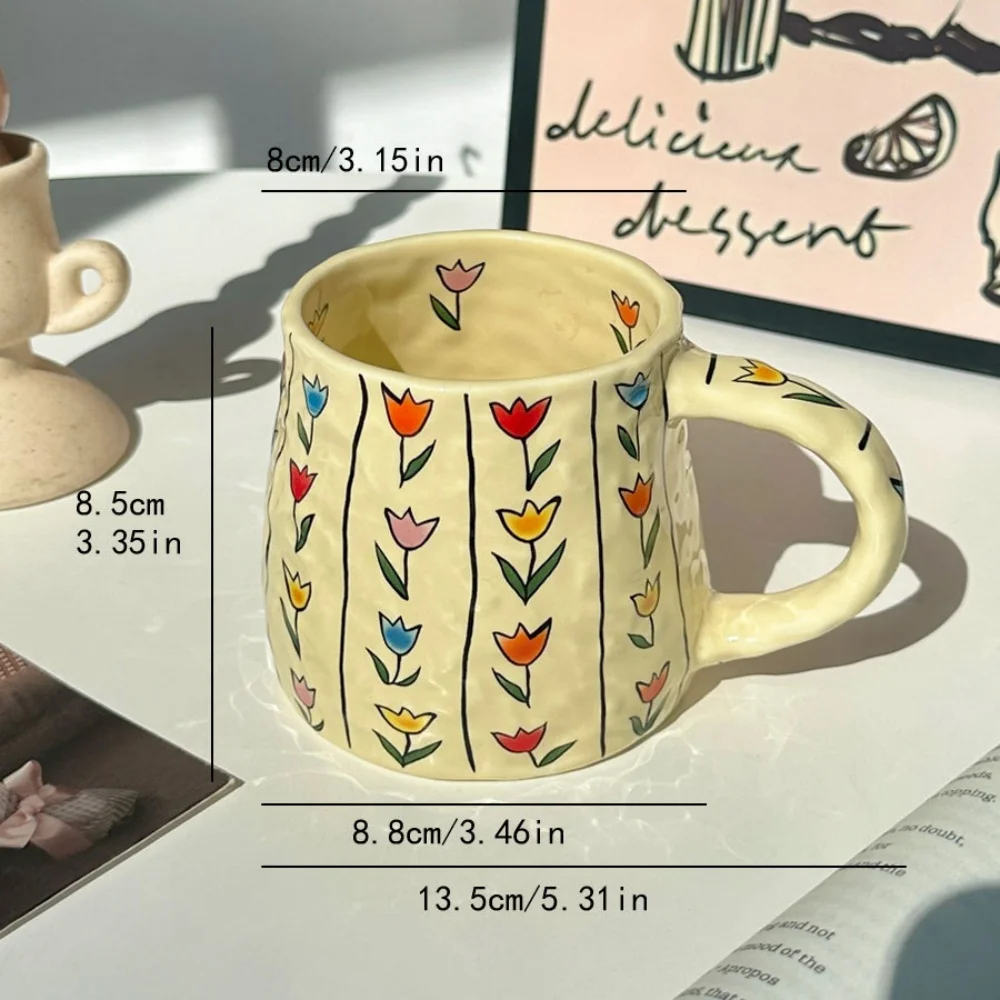 

Керамическая Кружка Ручной Работы 380 Мл Для Кофе, Чая, Молока, Шоколада, Овсянки, Завтраков, Современный Стиль