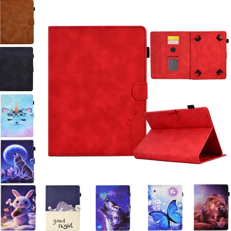 

Print Cartoon Cover for ALLDOCUBE Smile 1 T802 Digma Optima 8 X701 4G 8'' TCL TAB 8 4G 9032 8.0 8 7.8 Inch Tablet Universal Case