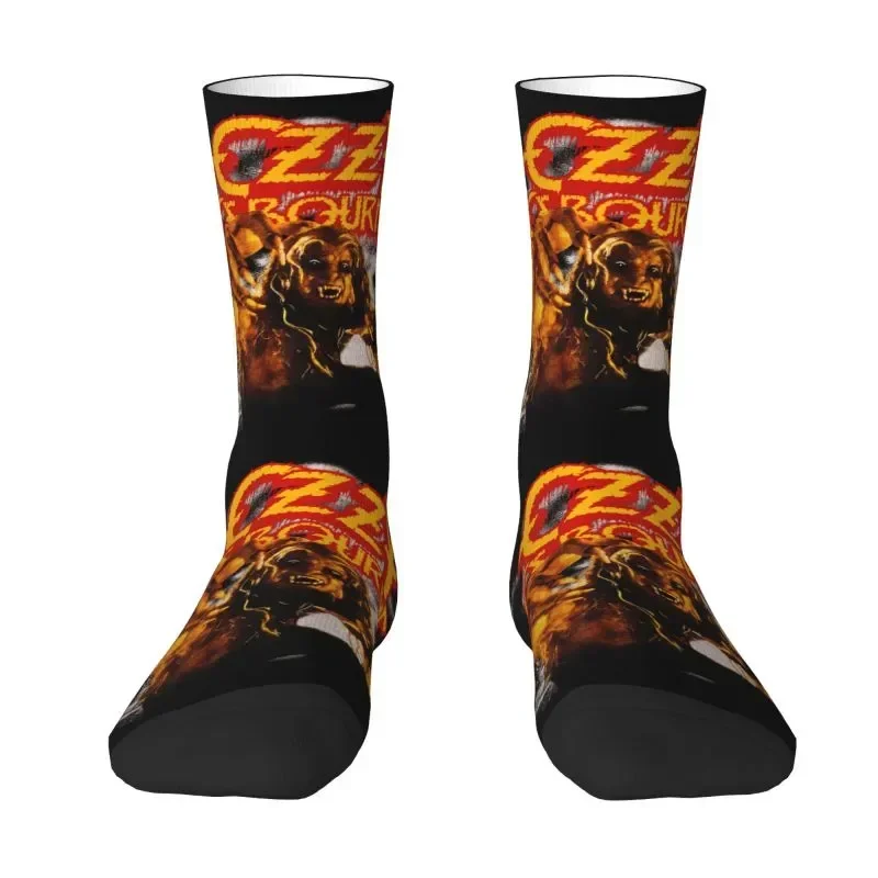 

Cute Men's Ozzy Osbourne Prince Of Darkness Dress Socks Unisex Warm Comfortable 3D Printing Heavy Metal Singer Crew Socks