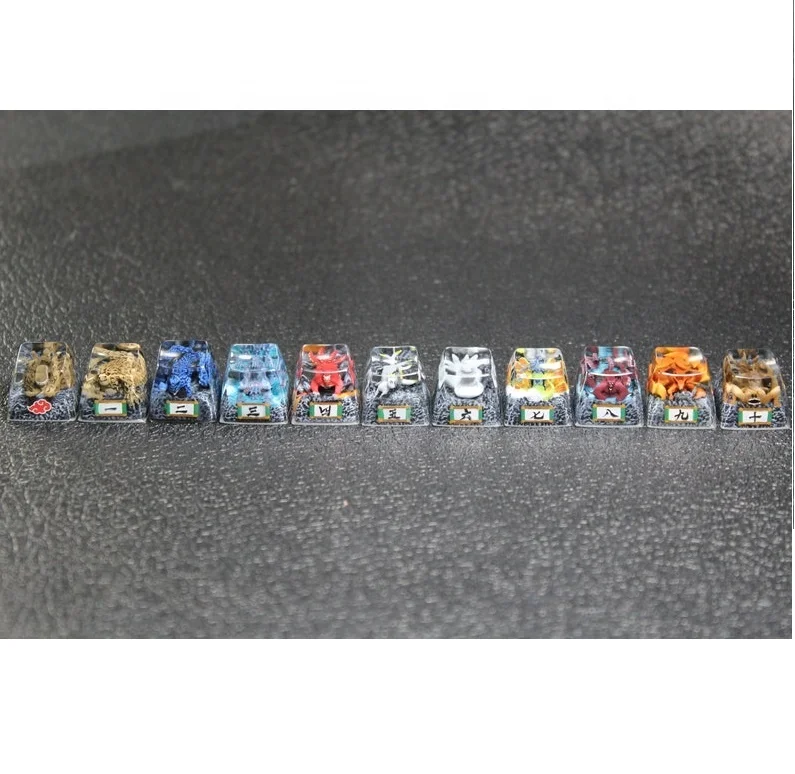 

SA Height Tailed Beasts Anime Artisan Handmade Key cap Custom Resin Keycaps