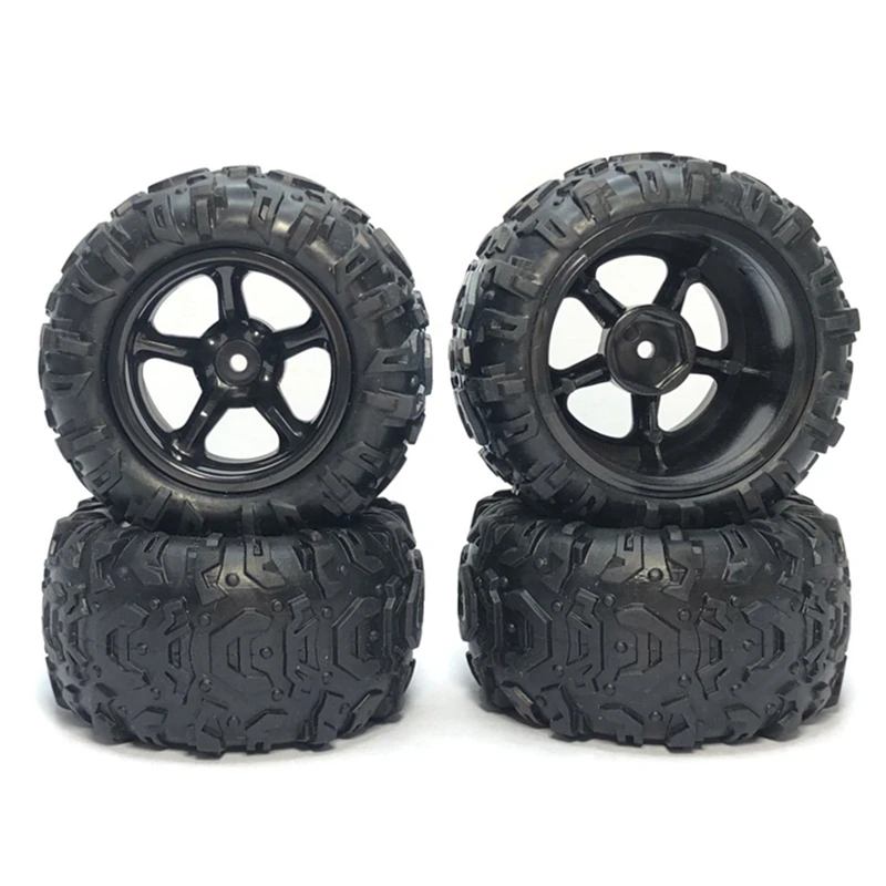 4Pcs Tire Tyre Wheel PX9300-21 for PXtoys Enoze 9300 9302 9300E 9302E 9303E 9304E 1/18 RC Car Spare Parts Accessories