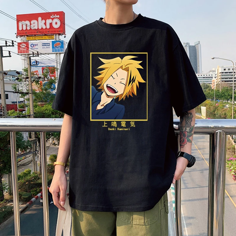 Футболки с героями аниме Моя геройская академия мужские и женские уличные Топы