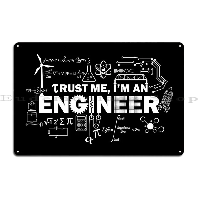 Trust Me I M An инженерные металлические знаки забавные дизайнерские фотоплакаты