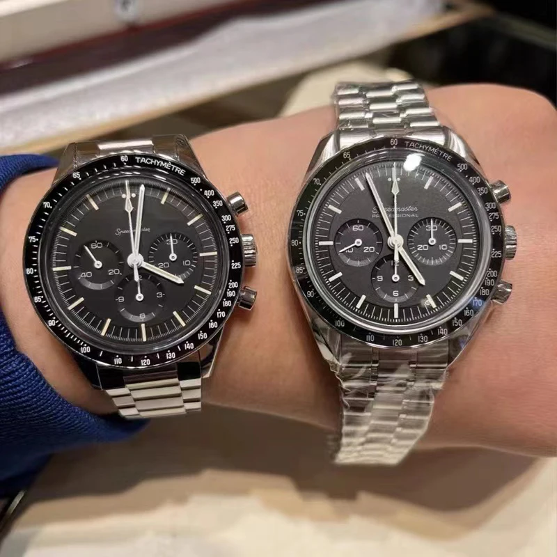 

New Men Watch Speedmaster Series Luxury Top Brand Multifunctional Quartz Chronograph 42mm Dial Diameter Stainless Steel Watch