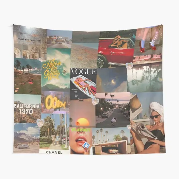 

Летний гобелен с коллажем мечты, полотенце, коврик для йоги, дорожный Настенный декор для гостиной, подвесная комната, искусство, красивое у...