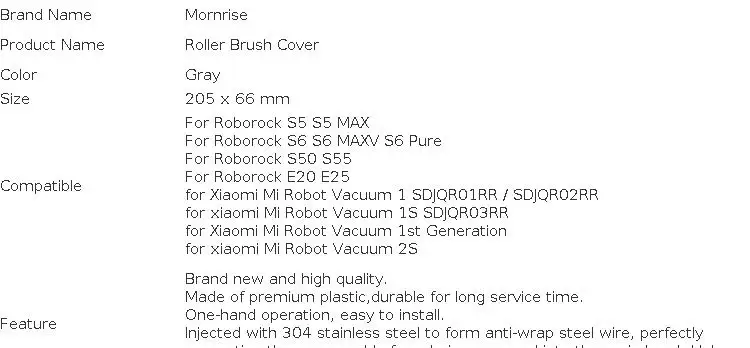 Central Roller Brush Cover For Xiaomi Roborock S5 S5 MAX S6 S6 MAXV S50 S55 Vacuum Cleaner Accessories Replacement Spare Parts