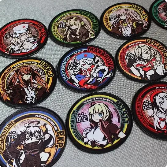 Тактический идентификационный значок на липучке для девушек Gun Girls ACGN с героями