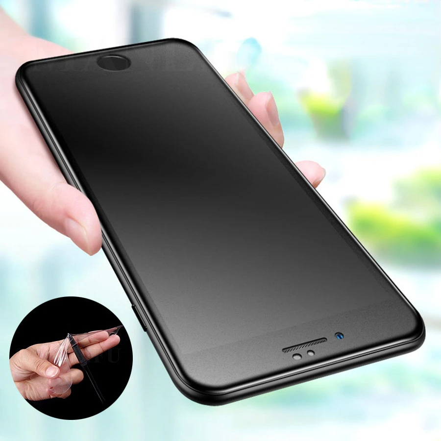 

Free Shipping For apple iPhone 11 12 13 Pro XS Max XR iphone X 7 8 Plus Protective Silicone TPU Screen Protector Not Glass Hydr