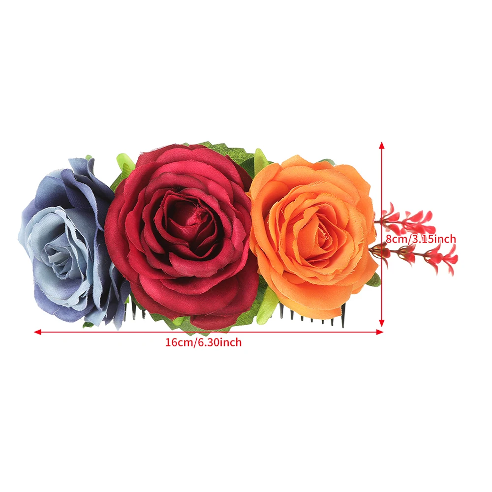 Новые гребни для волос на Хэллоуин цветочный зажим женщин стимуляция аксессуары