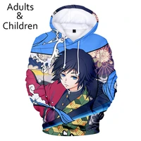 popular anime 3d kimetsu no yaiba hoodies men women sweatshirt autumn winter kids hoodie 3d demon slayer boy girl warm pullover