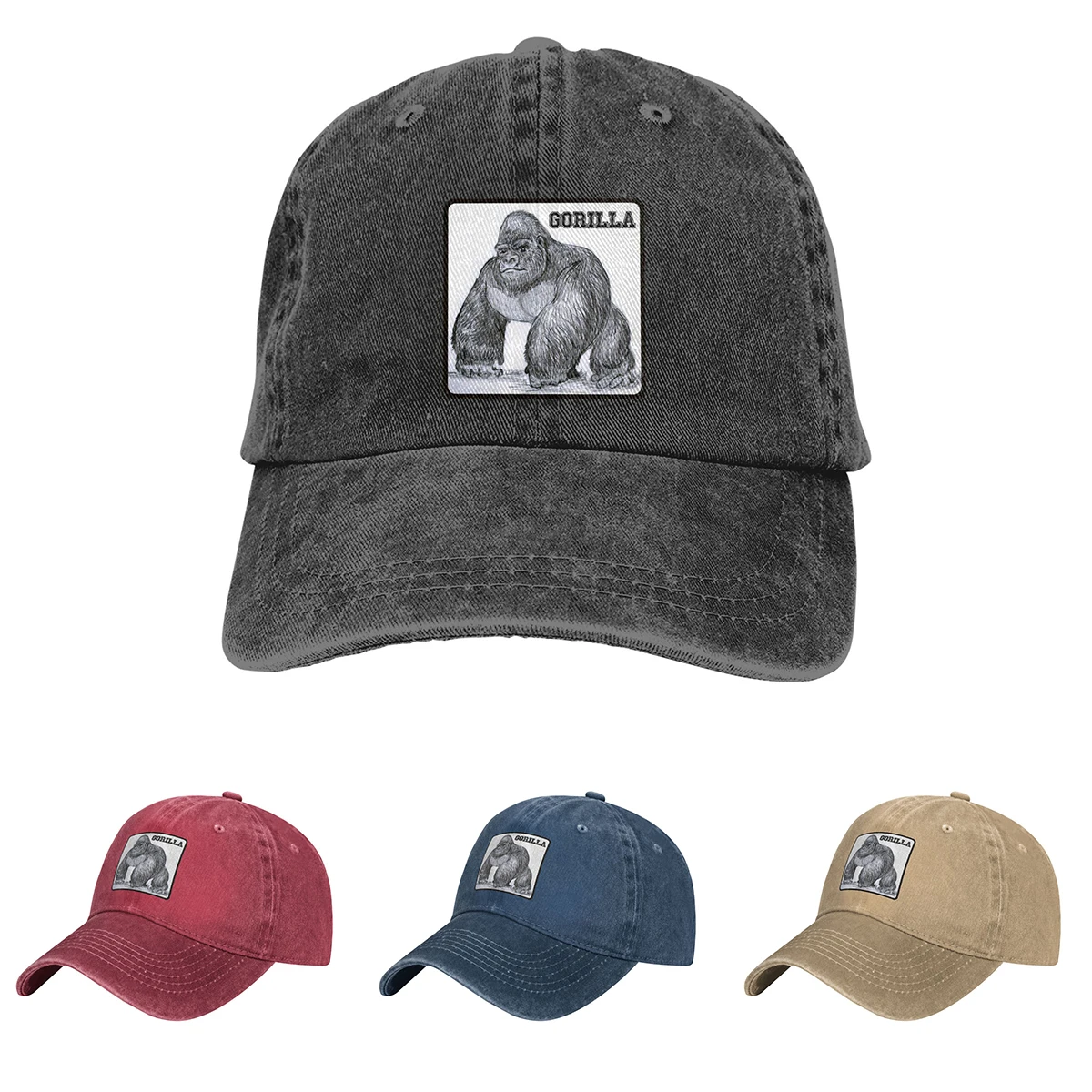 Fashion Summer New Baseball Cap Animal Gorilla Cowboy Hats for Men & Women Hip Hop Snapback Hat