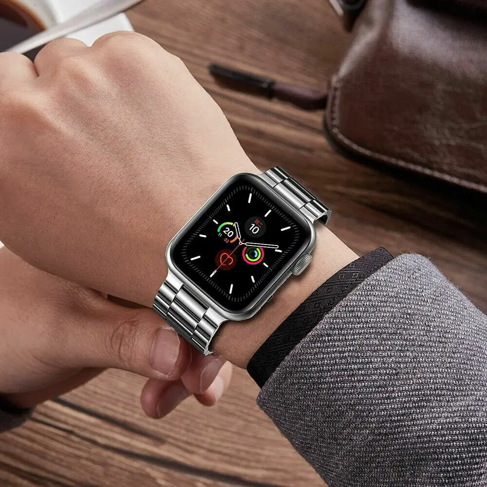 Modification Kit Stainless Steel Glossy Metal Band + TPU Armor Case For Apple Watch Ultra 8 7 6 5 SE2 Mod Set Cover Strap