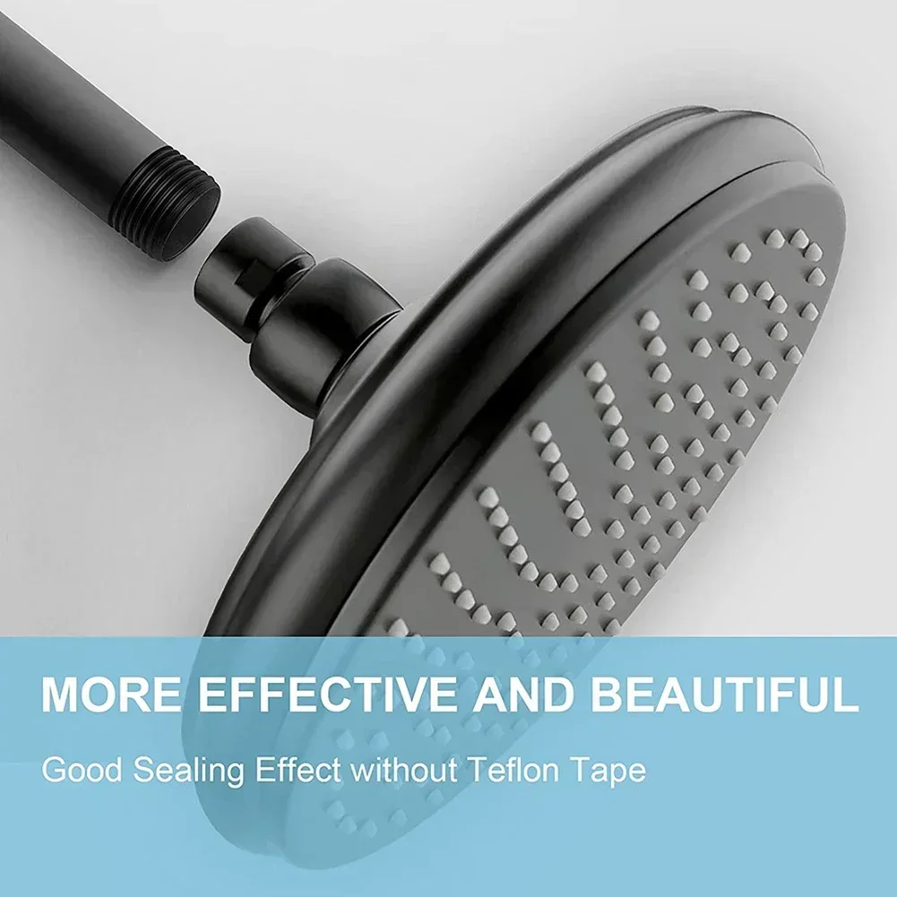 Черный кронштейн для душа 10-30 см с фланцем прямой потолочный удлинитель душевой