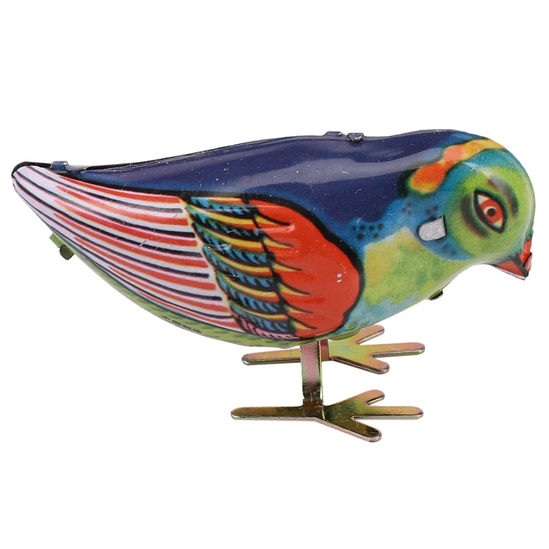 

Toy Mechanical Old Metal Rabbit Chick Frog Bird Collection Gifts For Children