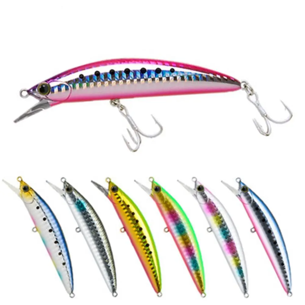 

90mm/28g Heavy Surfer Minnow Fishing Lure Double Hook Artificial Hard Bait Sinking Crankbaits Pike Bass Saltwater Fishing Tackle