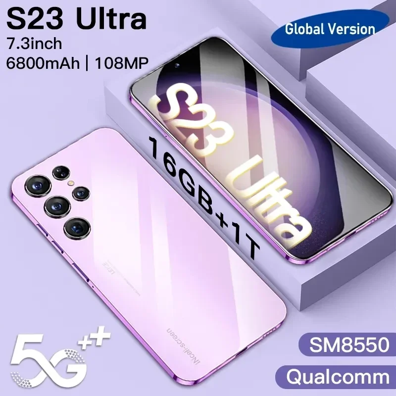 

Смартфон s23, 2024 дюйма, 4G, 16 Тб + 1 ТБ, 7,3 мАч