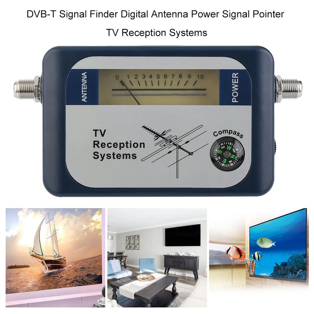 

2023 DVB-T Finder цифровая антенна для эфирного телевидения измеритель мощности сигнала указатель системы приема телевизора с компасом