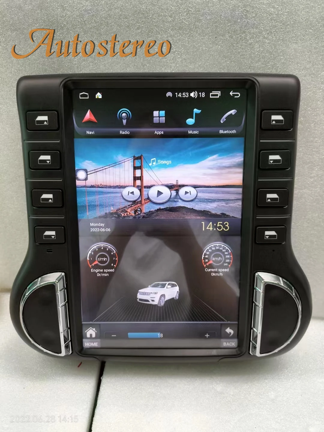 Carplay Android Tesla экран для Jeep Wrangler JK 2010-2017 Автомобильный мультимедийный плеер