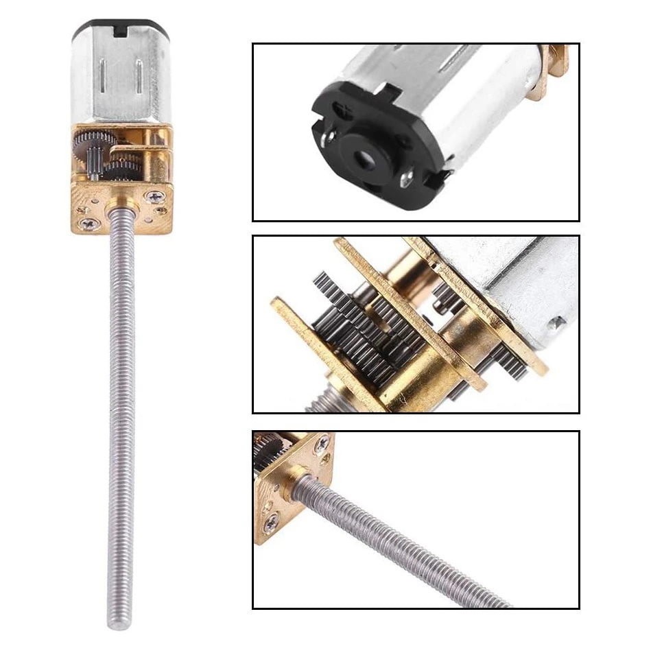 Редукторный двигатель постоянного тока 6 в с длинным выходным валом резьбы m3x55