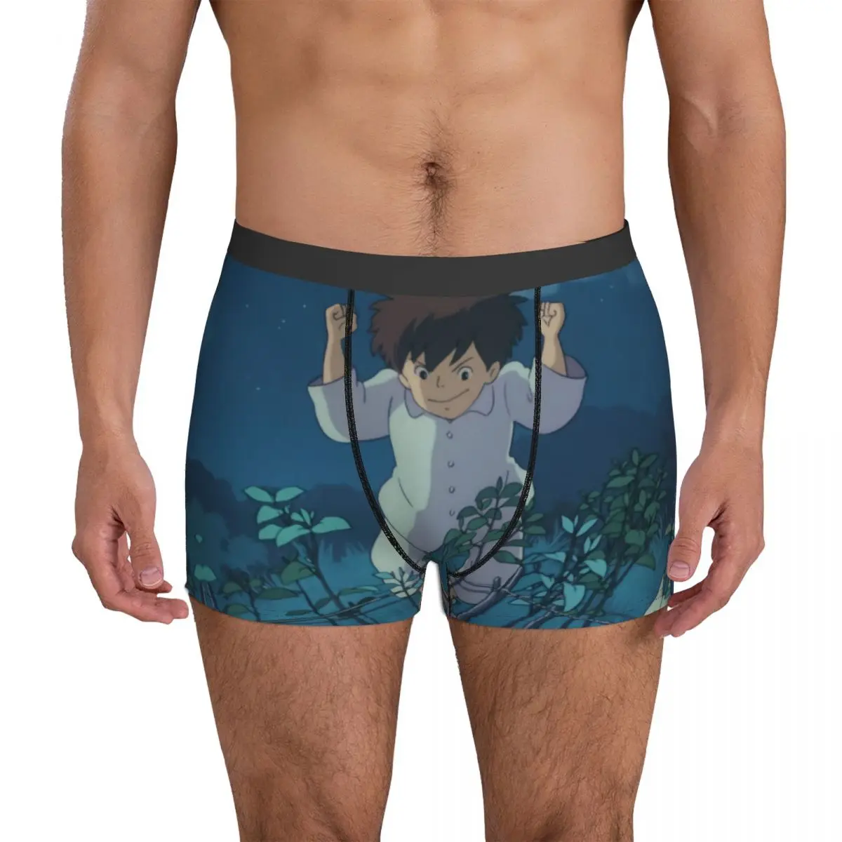Satsuki In Pyjama Underwear Chibi Chuu Totoro Men Panties Sublimation Comfortable Trunk Hot Boxer Brief Big Size
