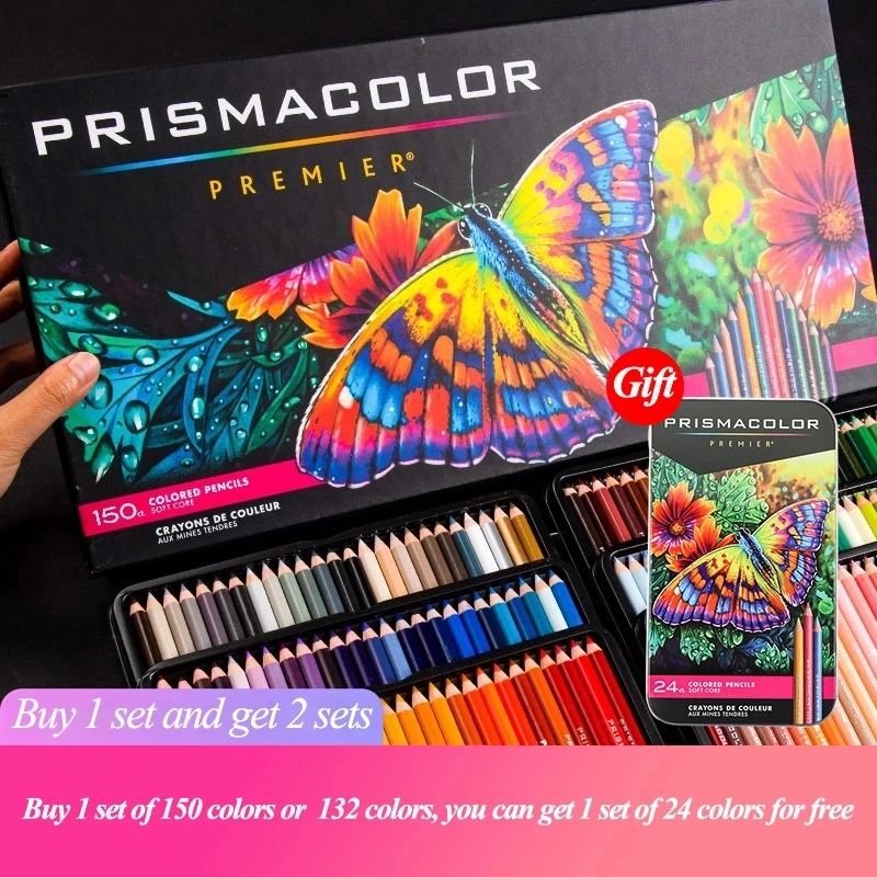 

Professional Oily Colored Pencils 24/36/48/72/132/150 Colors Lapis de cor Colored Pencils Artists Drawing Supplies PRISMACOLOR