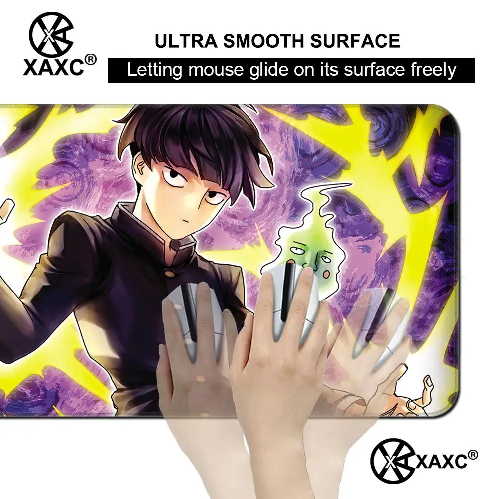 Фото Коврик для мыши Anime Mob Psycho 100 XAXC, большой коврик для клавиатуры и мыши, нескользящий резиновый игровой коврик для мыши, коврик для ноутбука №4
