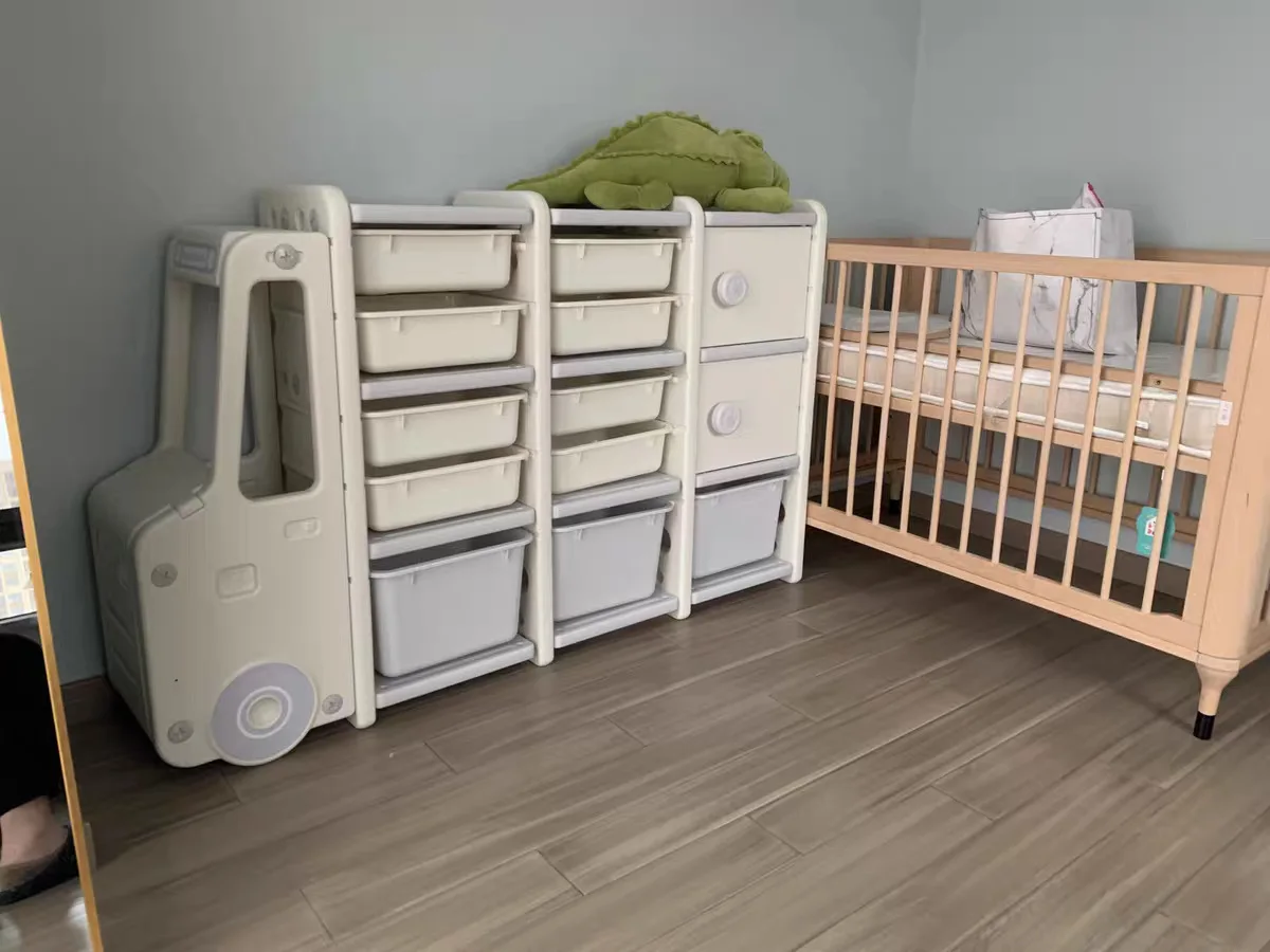 Детский стеллаж для хранения игрушек органайзер шкаф большой вместимости полка