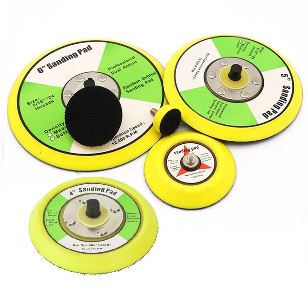 

1pcs Polishing Sanding Disc Pneumatic Self-ad-hesive Suction Cup Pad Sticky Disk 1-6 Inch Sandpaper Sucker For Electric Grinder